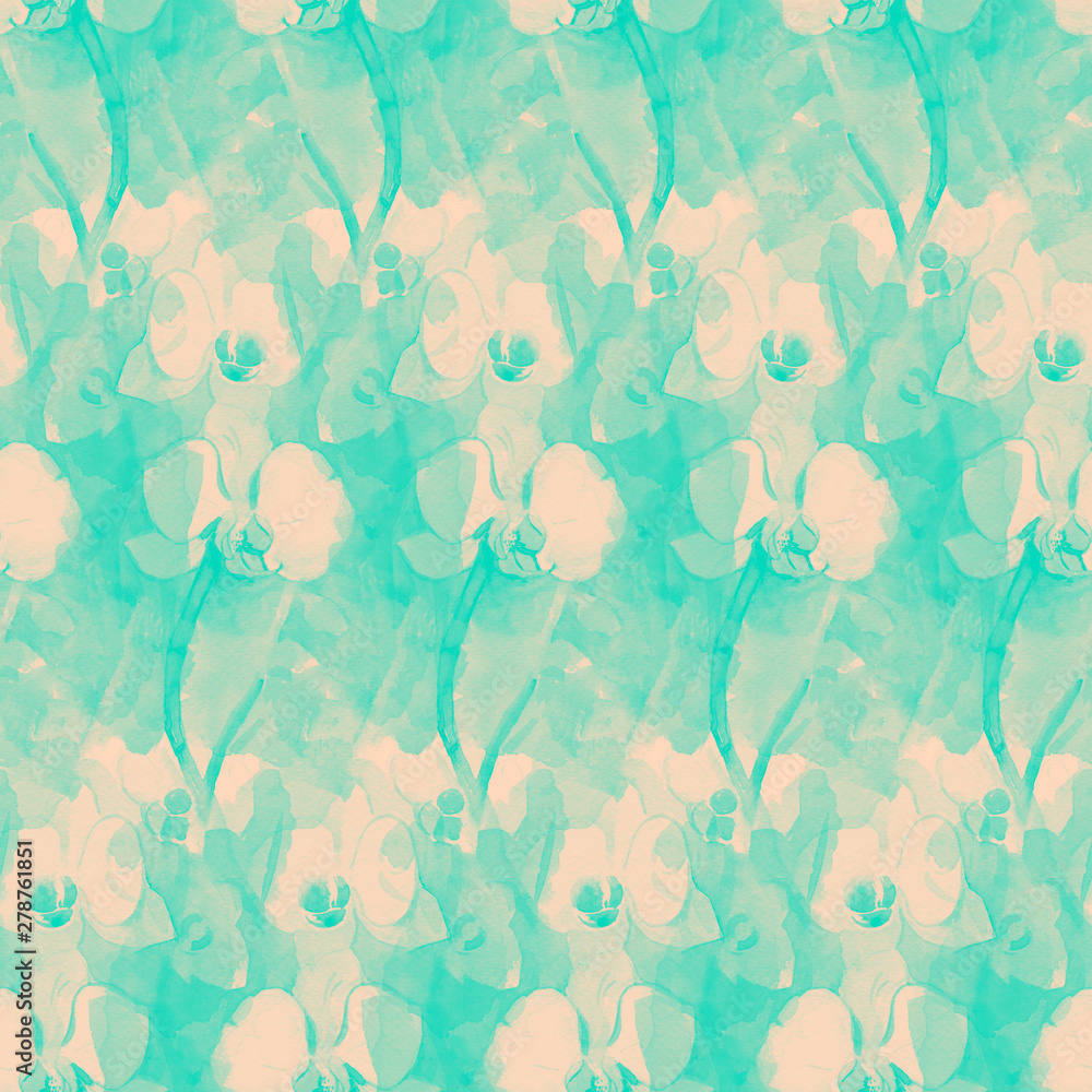Seamless pattern of flowers for background Seamless pattern of flowers for background