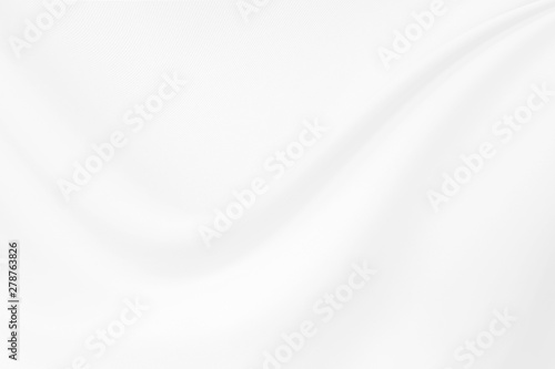 Closeup elegant crumpled of white silk fabric cloth background and texture. Luxury background design.-Image.