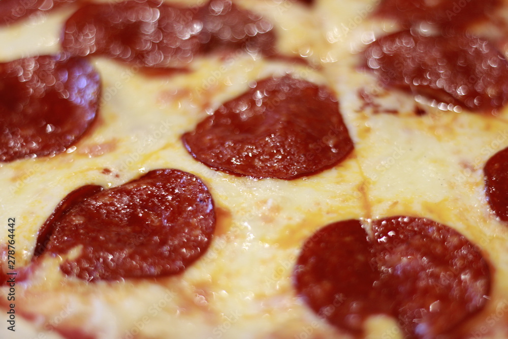 pizza with sausages pizza with sausages