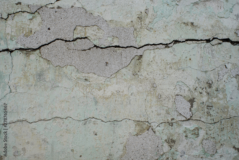 Obraz premium Old big wall with cracks