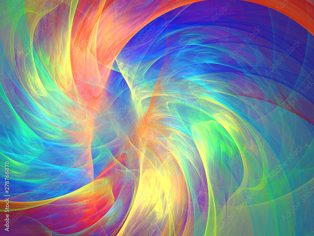 rainbow abstract fractal background 3d rendering illustration rainbow abstract fractal background 3d rendering illustration