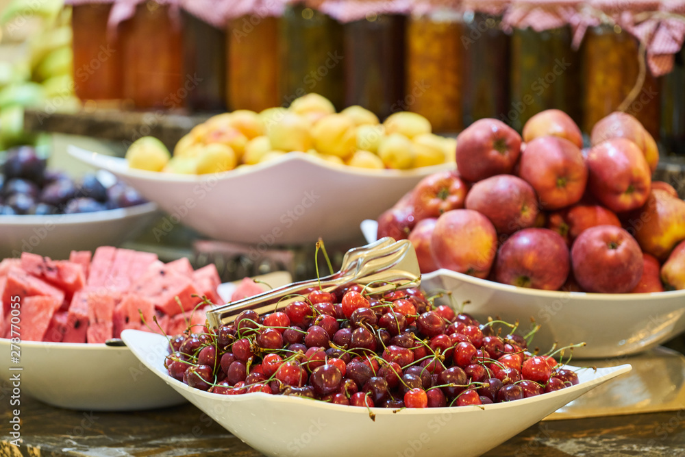 colorful and healthy fruits background colorful and healthy fruits background