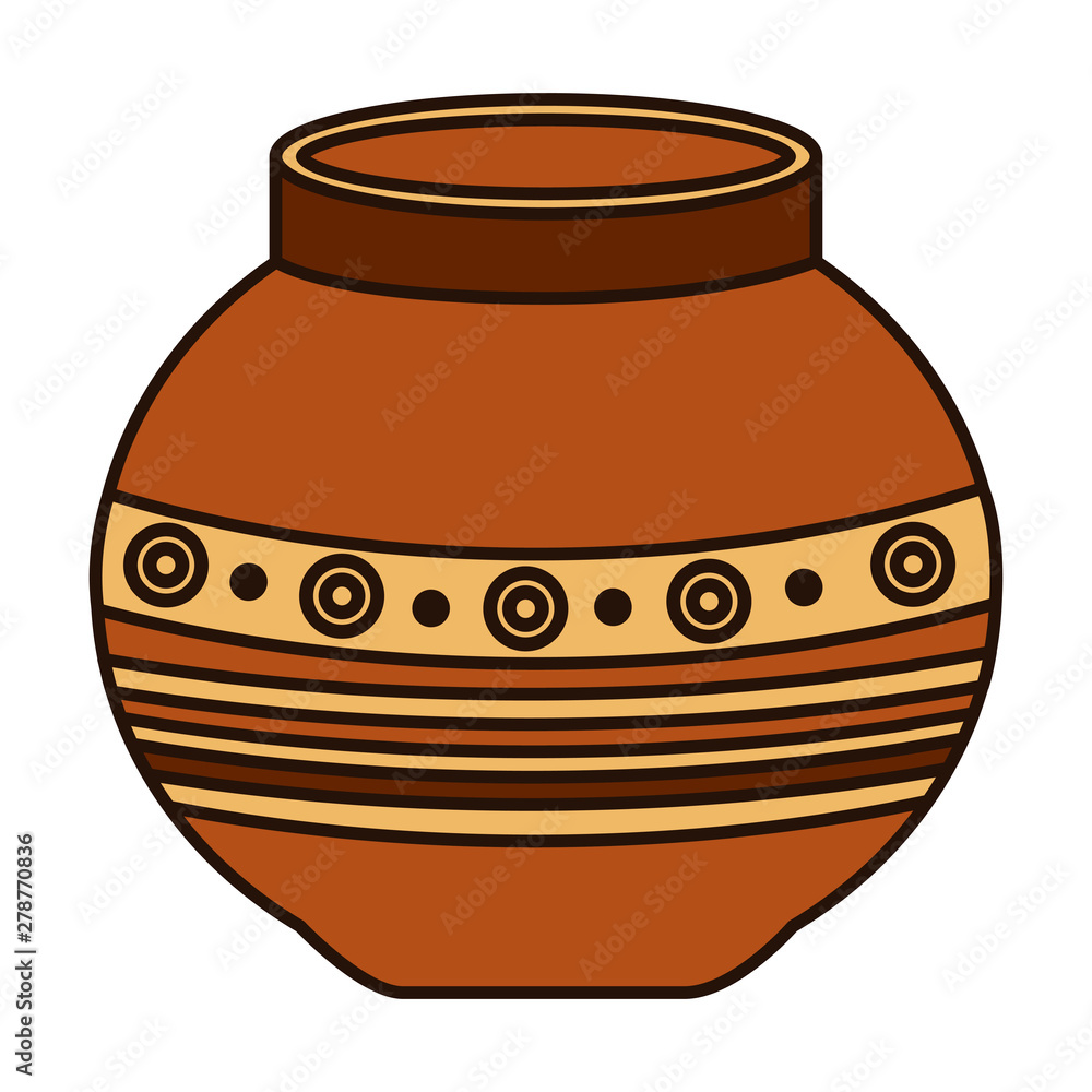 indian ceramic pot folk icon