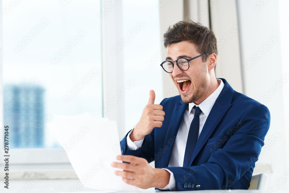 businessman working with documents in office businessman working with documents in office