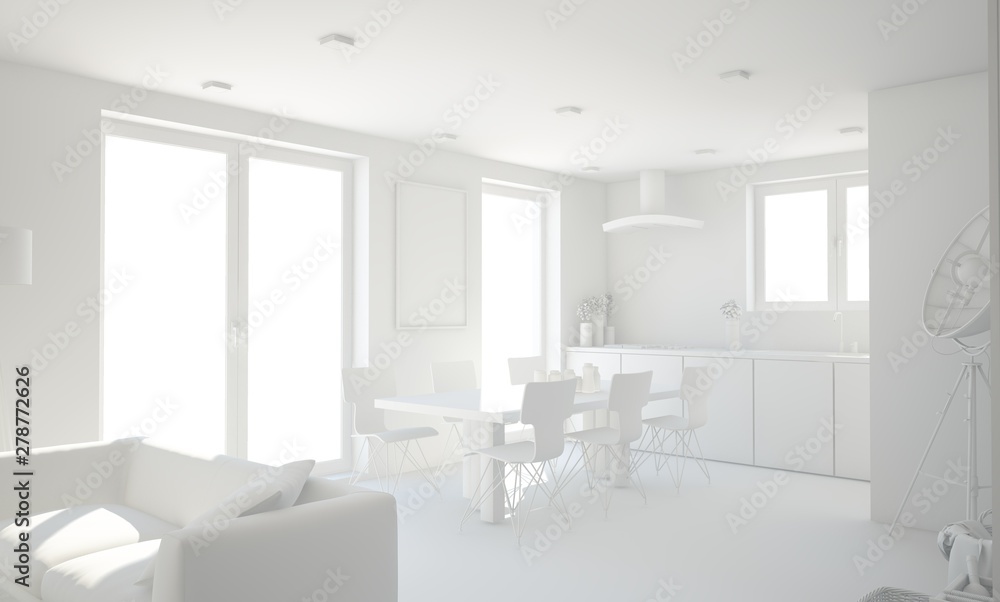 Fototapeta premium Architecture 3D