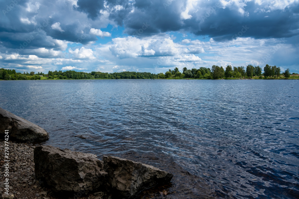 Landscape of river Daugava.