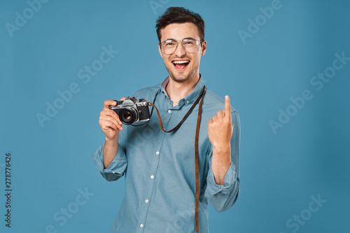 young man with thumbs up