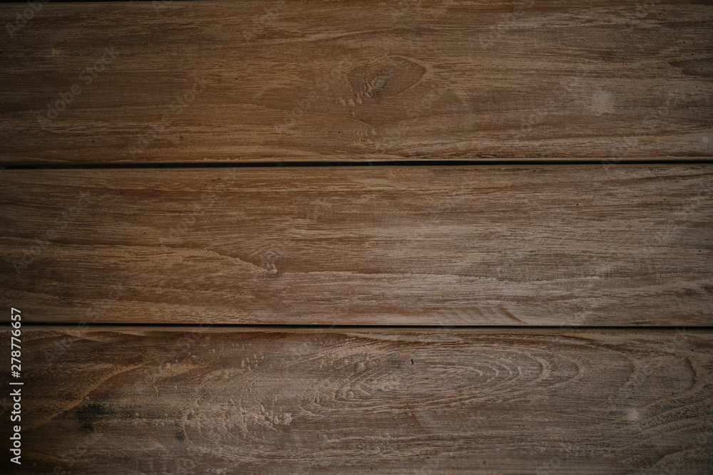 Naklejka premium Dark Brown gray vitage wood horizontal texture natural tree background