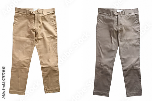 Two Pants on isolation with white background.
