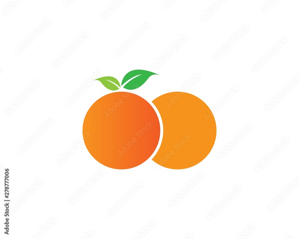 Orange logo design. Vector illustration Orange logo design. Vector illustration