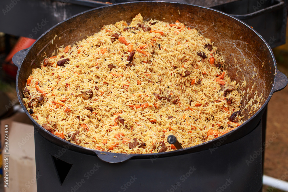 Pilaf in a cauldron Pilaf in a cauldron