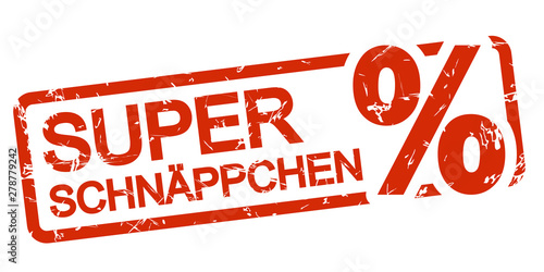red stamp great bargain (in german)