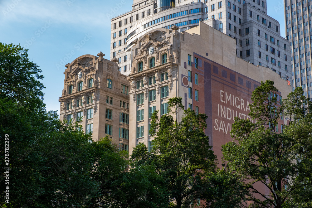 Old and contemporary buildings in Lower Manhattan Old and contemporary buildings in Lower Manhattan