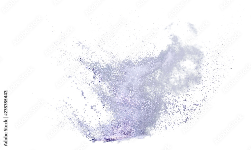 Abstract powder splatted.