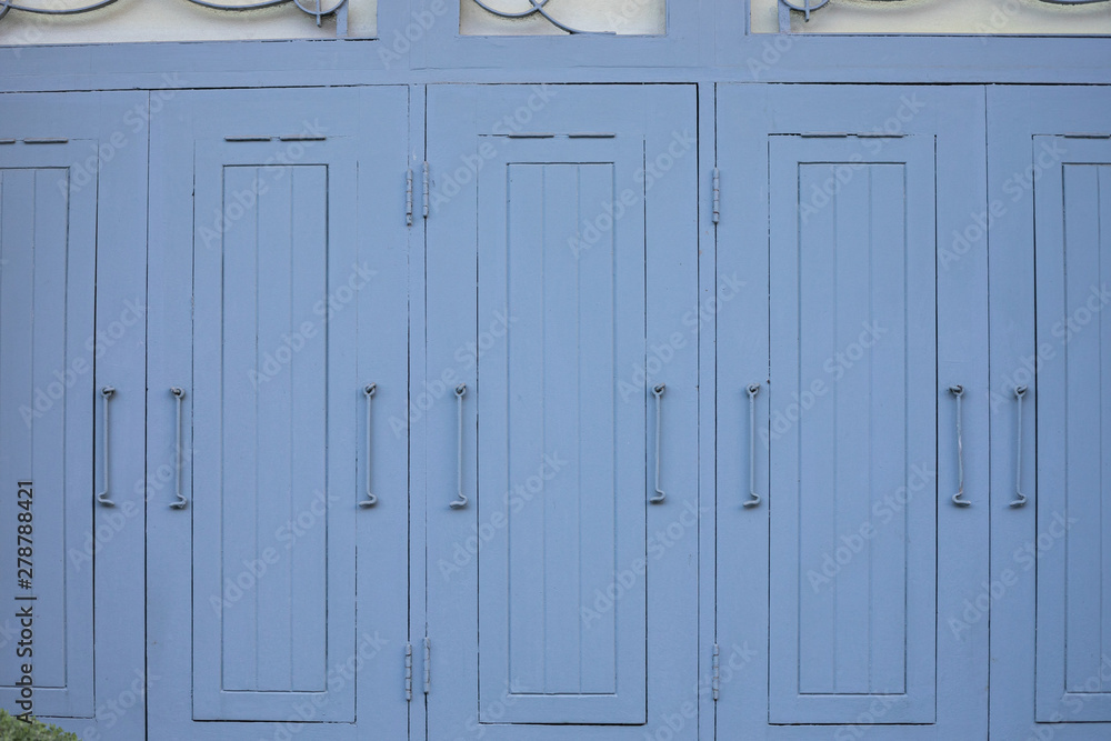 Fototapeta premium old blue wooden door