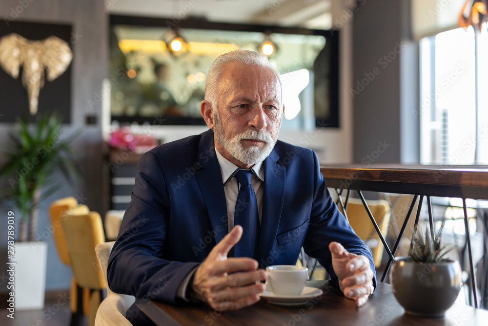 Senior businessman on a meeting Senior businessman on a meeting