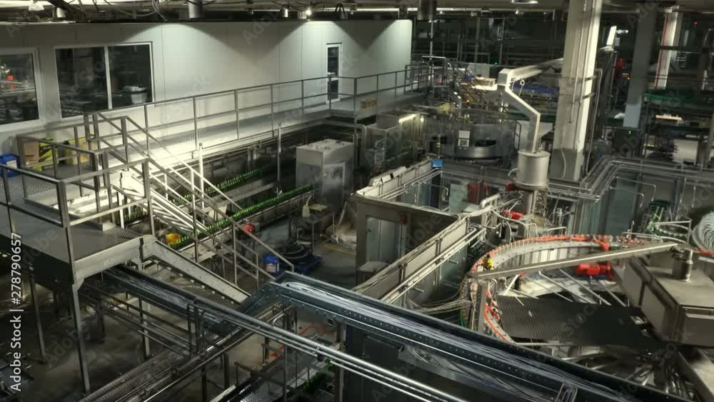 Modern conveyor for water bottling machine Modern conveyor for water bottling machine