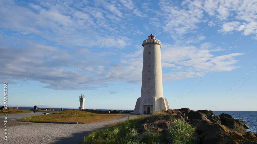 Lighthouse in Akranes on Sunset, Iceland. Lighthouse in Akranes on Sunset, Iceland.