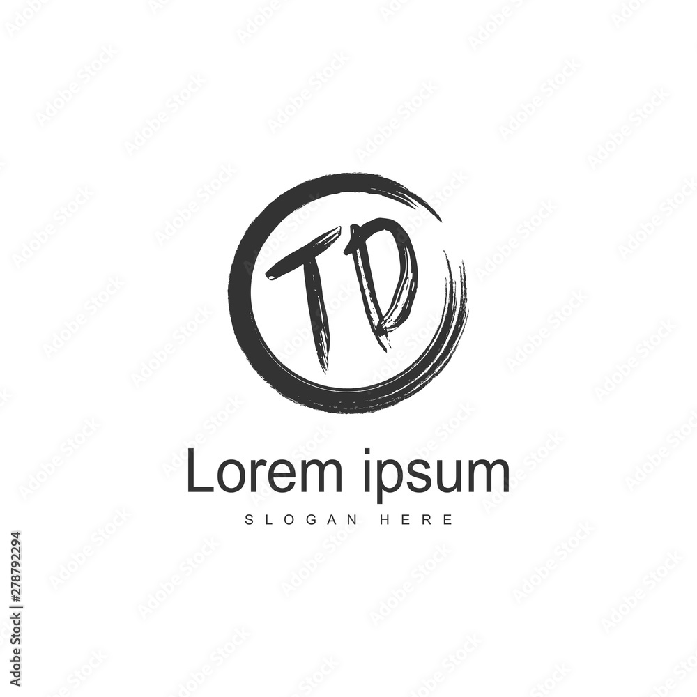 Initial TD logo template with modern frame. Minimalist TD letter logo vector illustration Initial TD logo template with modern frame. Minimalist TD letter logo vector illustration