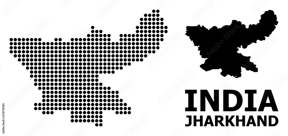 Dot Pattern Map of Jharkhand State