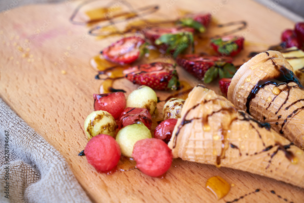 a tropical summer vacation and delicious snacks a tropical summer vacation and delicious snacks