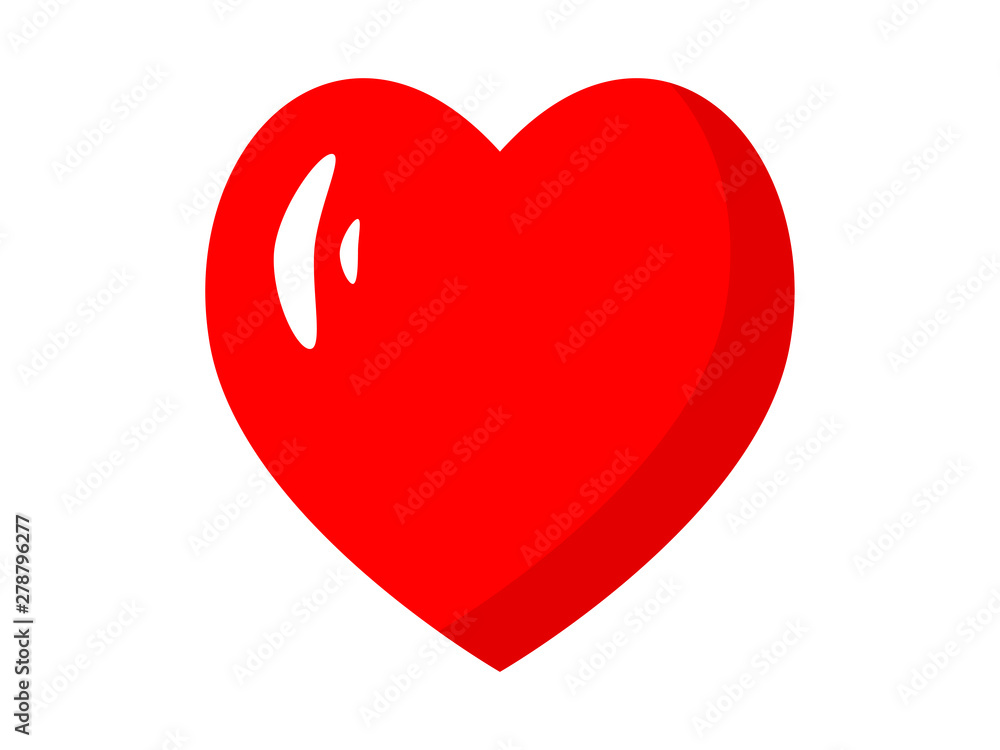 EPS 10 vector. A heart isolated on white background. EPS 10 vector. A heart isolated on white background.