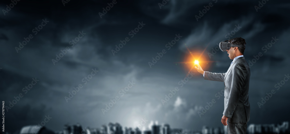 Virtual reality experience. Technologies of the future. Virtual reality experience. Technologies of the future.
