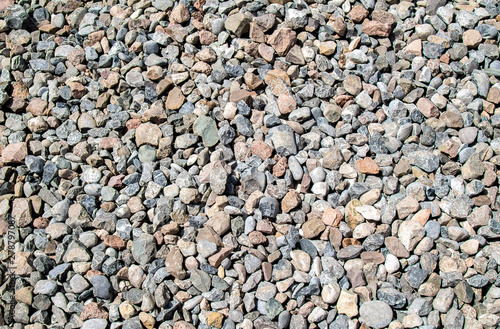 Stone building rubble as an abstract background