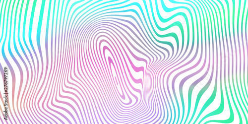 Abstract fluid color blend background, holographic iridescent stripes pattern. Vector trend liquid color gradient splash background