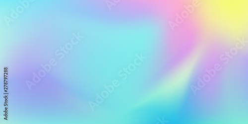 Iridescent color blend background, abstract liquid pattern. Vector holographic fluid colors gradient blend background