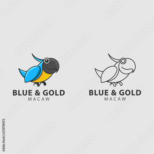 icon logo minimalist bird with circle concept