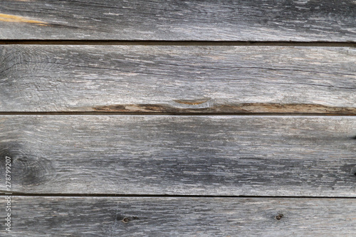 Background of wooden horizontal old boards with natural color