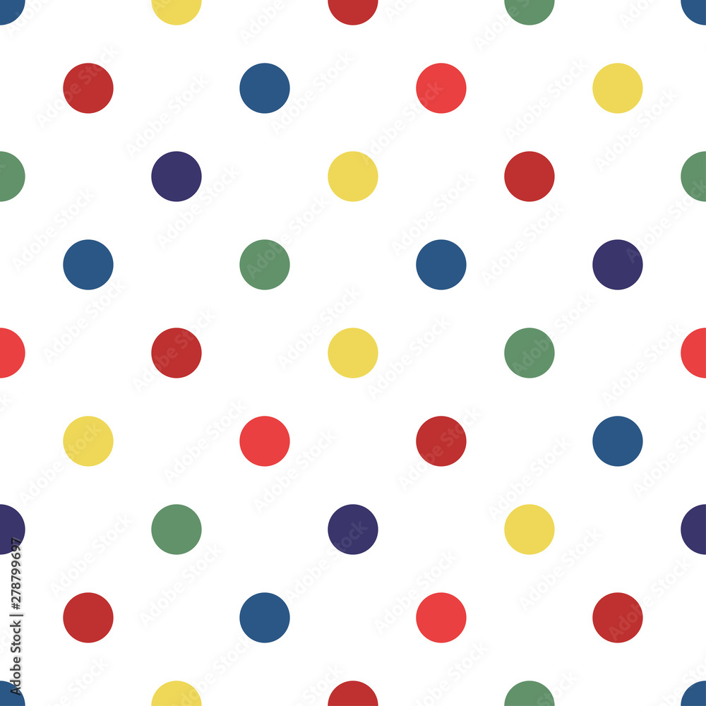 Classic polka dots pattern, scrapbooking background, basis backdrop white isolated