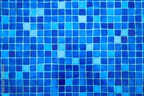 blue pool tiles background and texture