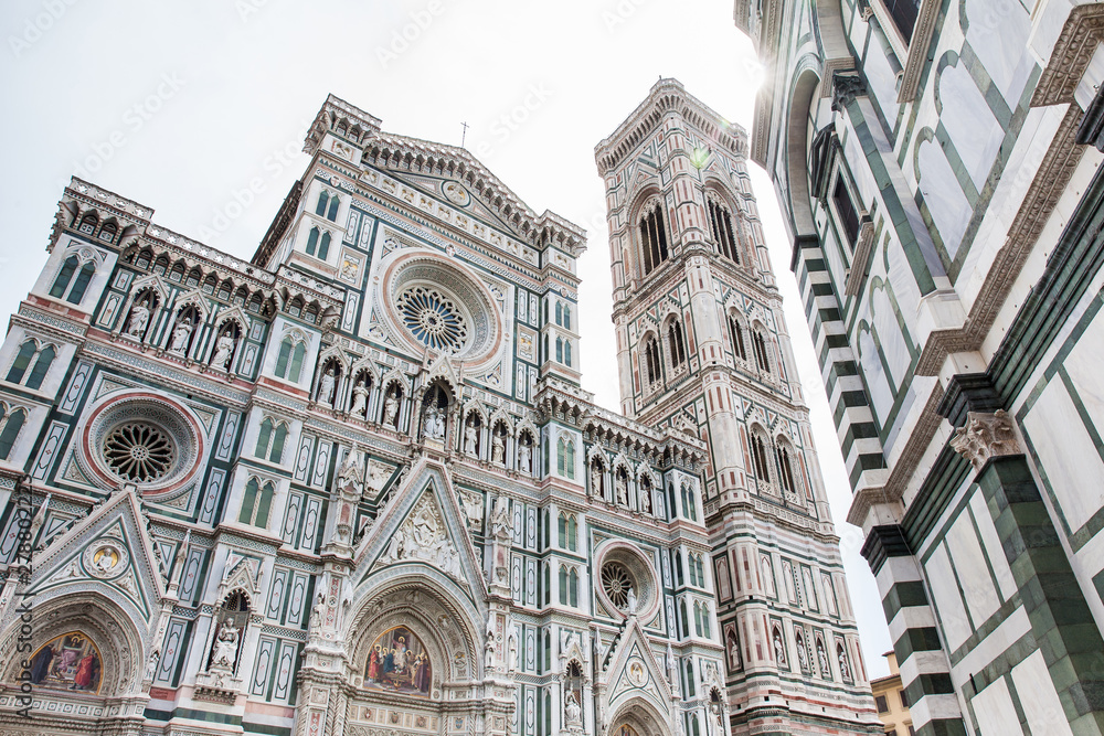The Giotto Campanile and Florence Cathedral consecrated in 1436