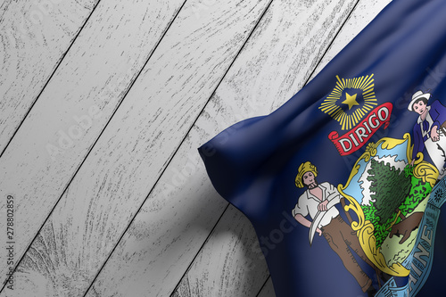 Maine State flag photo