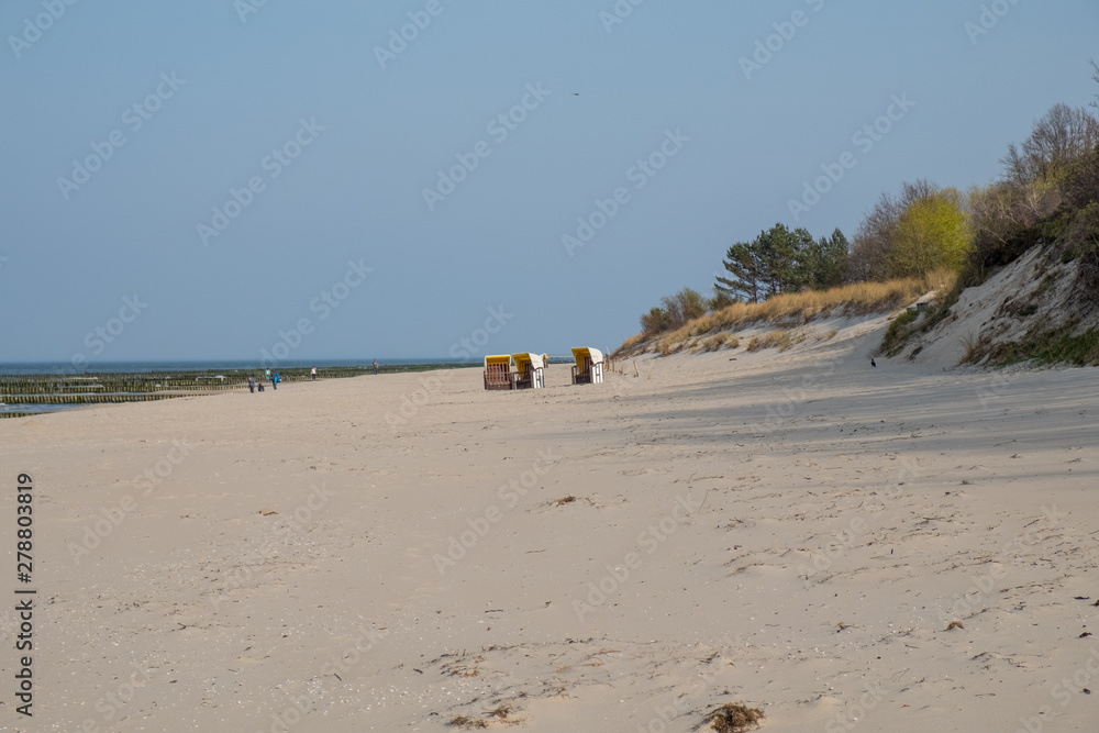 The view of the beach of Zempin The view of the beach of Zempin
