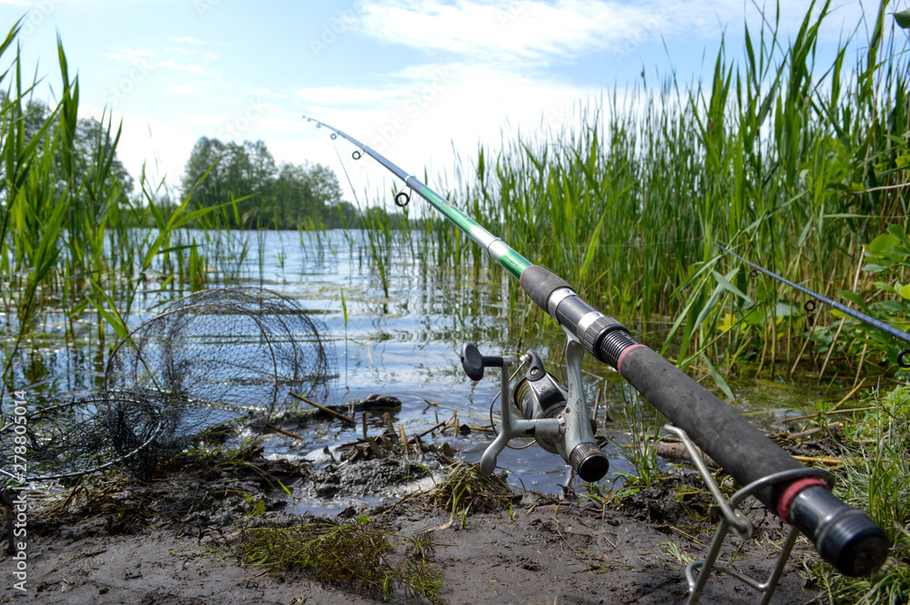 fishing in river