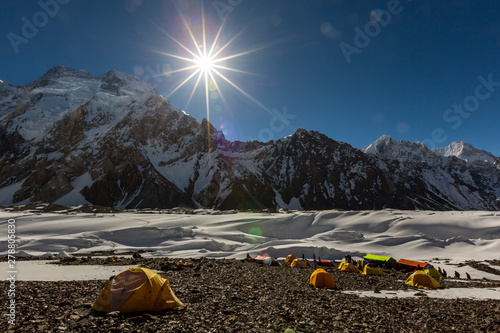 K2 mountain peak, second highest mountain in the world, K2 trek, Pakistan, Asia photo