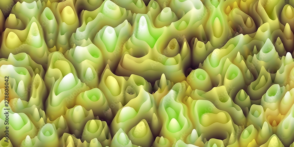 Smooth waxy spikes like melted wax or coral or organic surfac Smooth waxy spikes like melted wax or coral or organic surfac