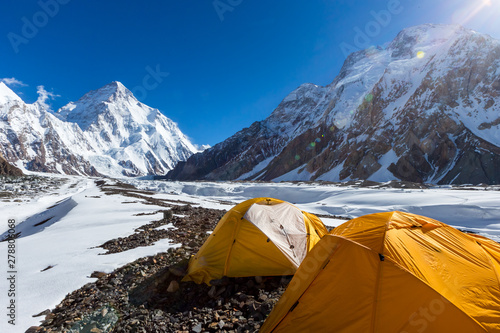 Photography K2 mountain peak, second highest mountain in the world, K2 trek, Pakistan, Asia