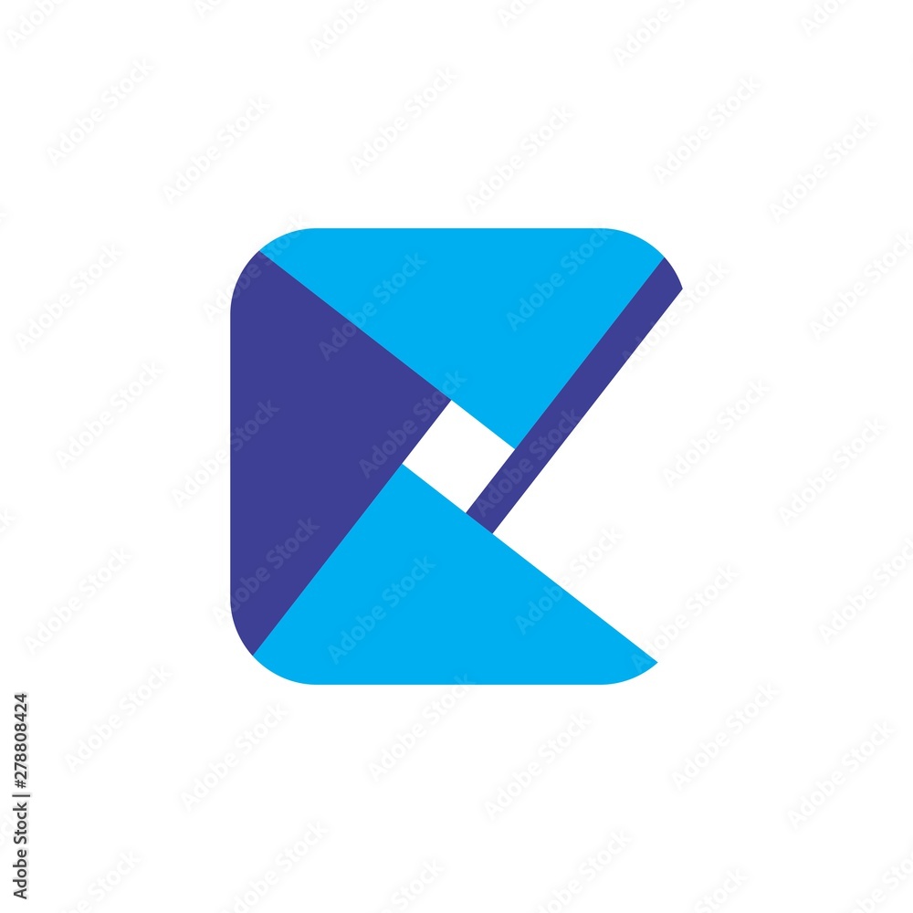 Square with letter e logo design vector Square with letter e logo design vector