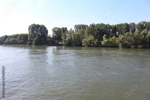 Rettbergsaue island in Mainz Germany