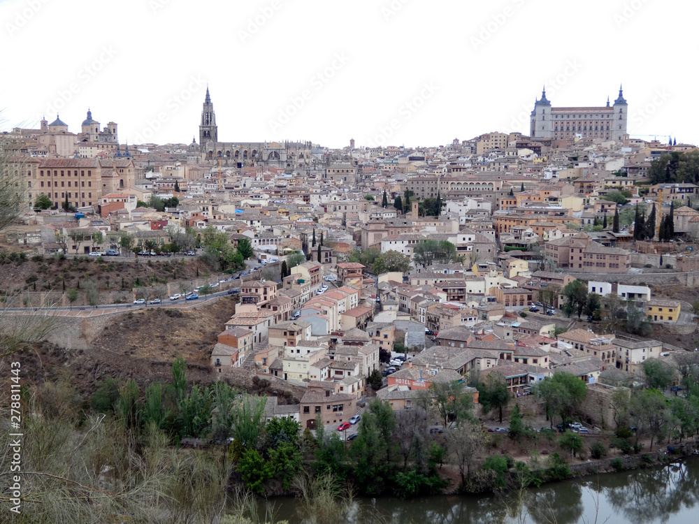 Panorámica de la ciudad de Toledo, España
