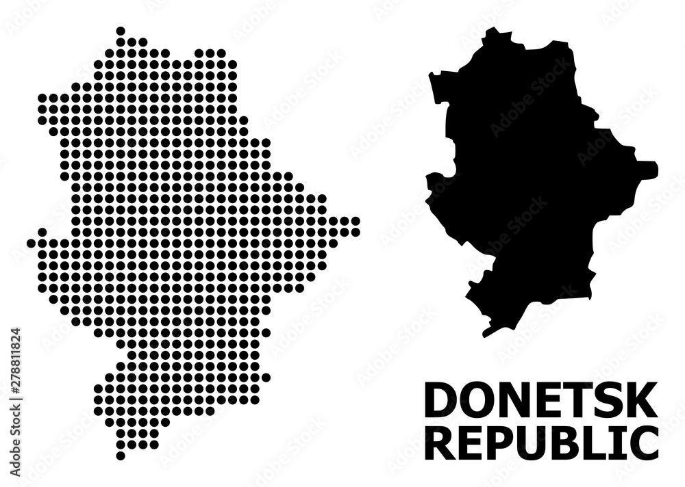 Pixel Pattern Map of Donetsk Republic