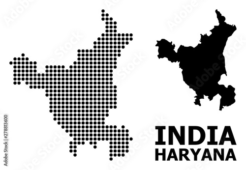 Dot Pattern Map of Haryana State