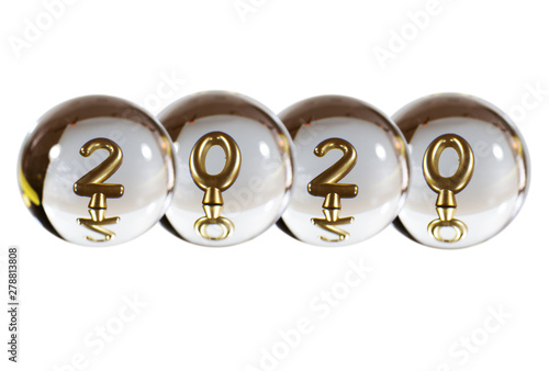Numbers of 2020 in the reflection of the crystal ball