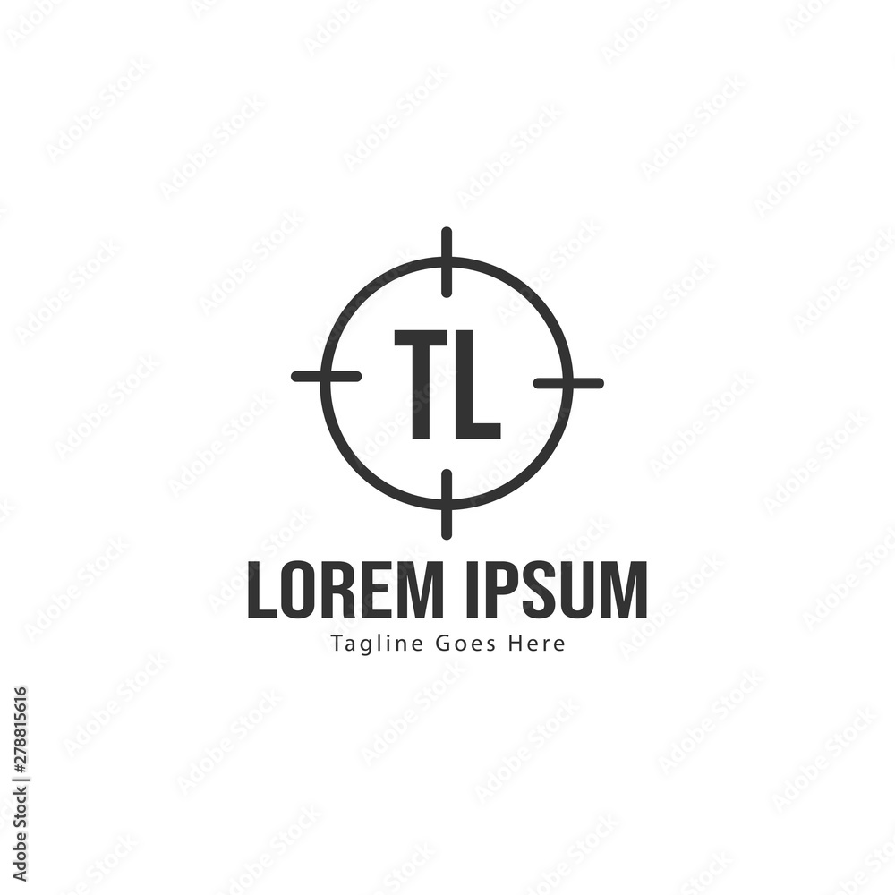 Initial TL logo template with modern frame. Minimalist TL letter logo vector illustration Initial TL logo template with modern frame. Minimalist TL letter logo vector illustration