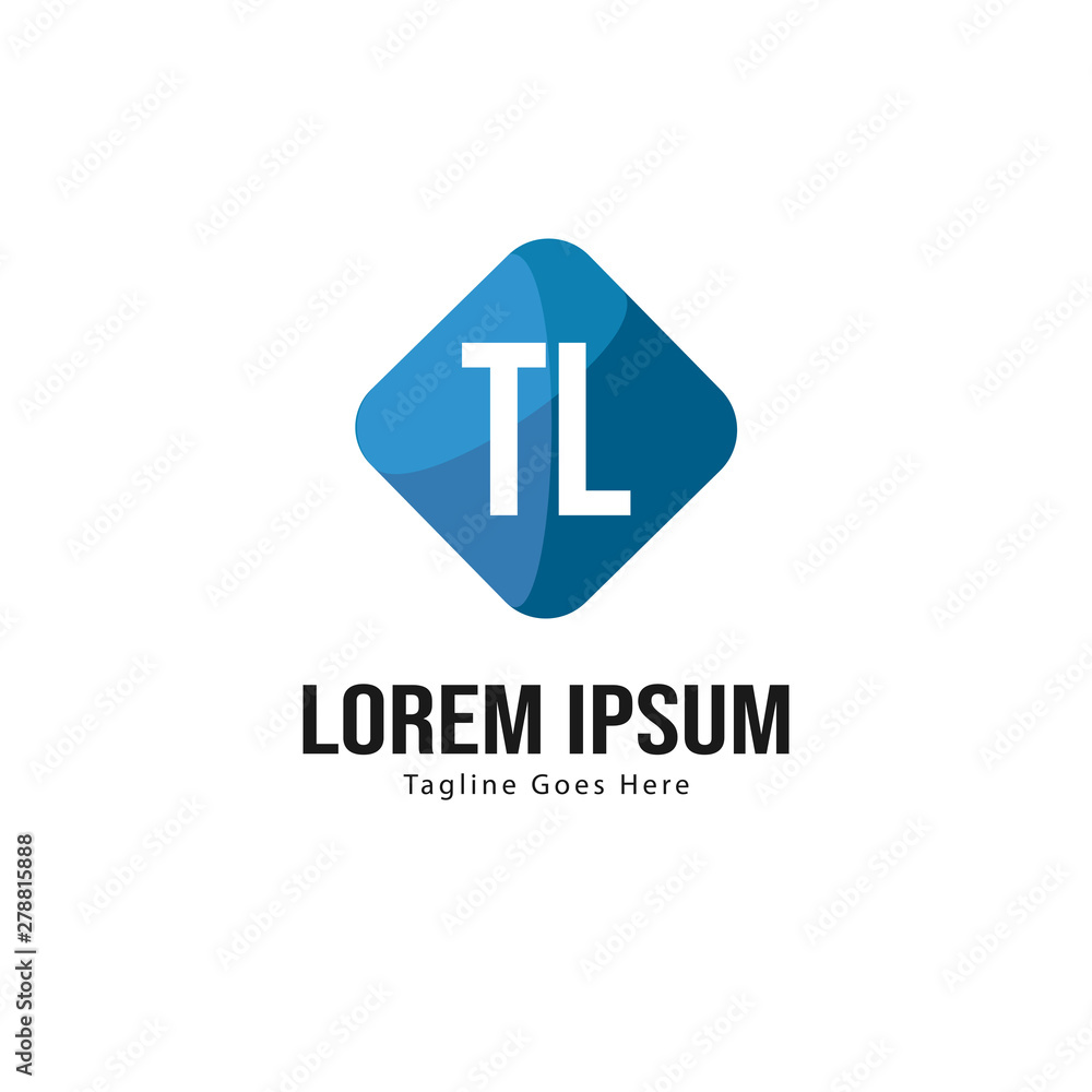 Initial TL logo template with modern frame. Minimalist TL letter logo vector illustration Initial TL logo template with modern frame. Minimalist TL letter logo vector illustration
