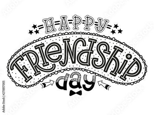 Happy Friendship Day doodle